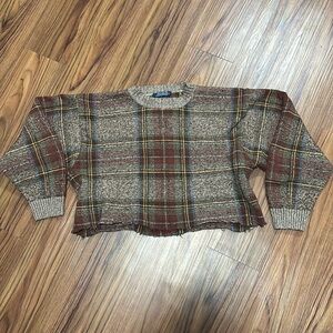 Tommy Hilfiger Plaid Wool Sweater